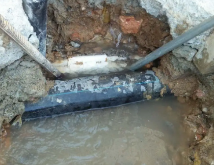 姜堰测漏水之水管漏水